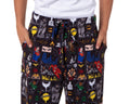 DC Comics Justice League Men's Superhero Superman Wonder Woman Batman Paneled Sleep Pajama Pants