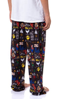 DC Comics Justice League Men's Superhero Superman Wonder Woman Batman Paneled Sleep Pajama Pants