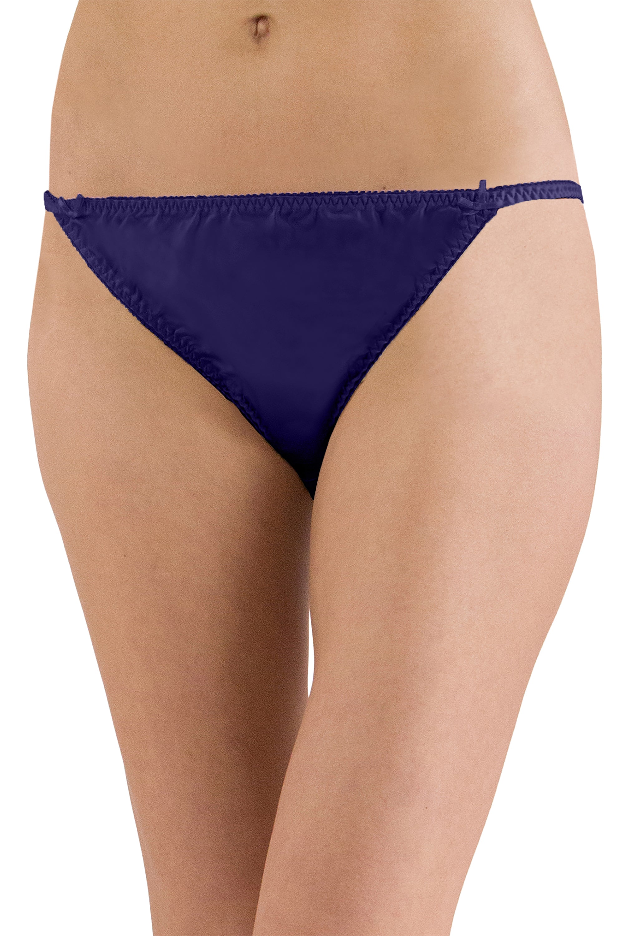 INTIMO Womens Classic Silk String Bikini Underwear