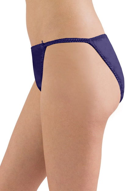 INTIMO Womens Classic Silk String Bikini Underwear