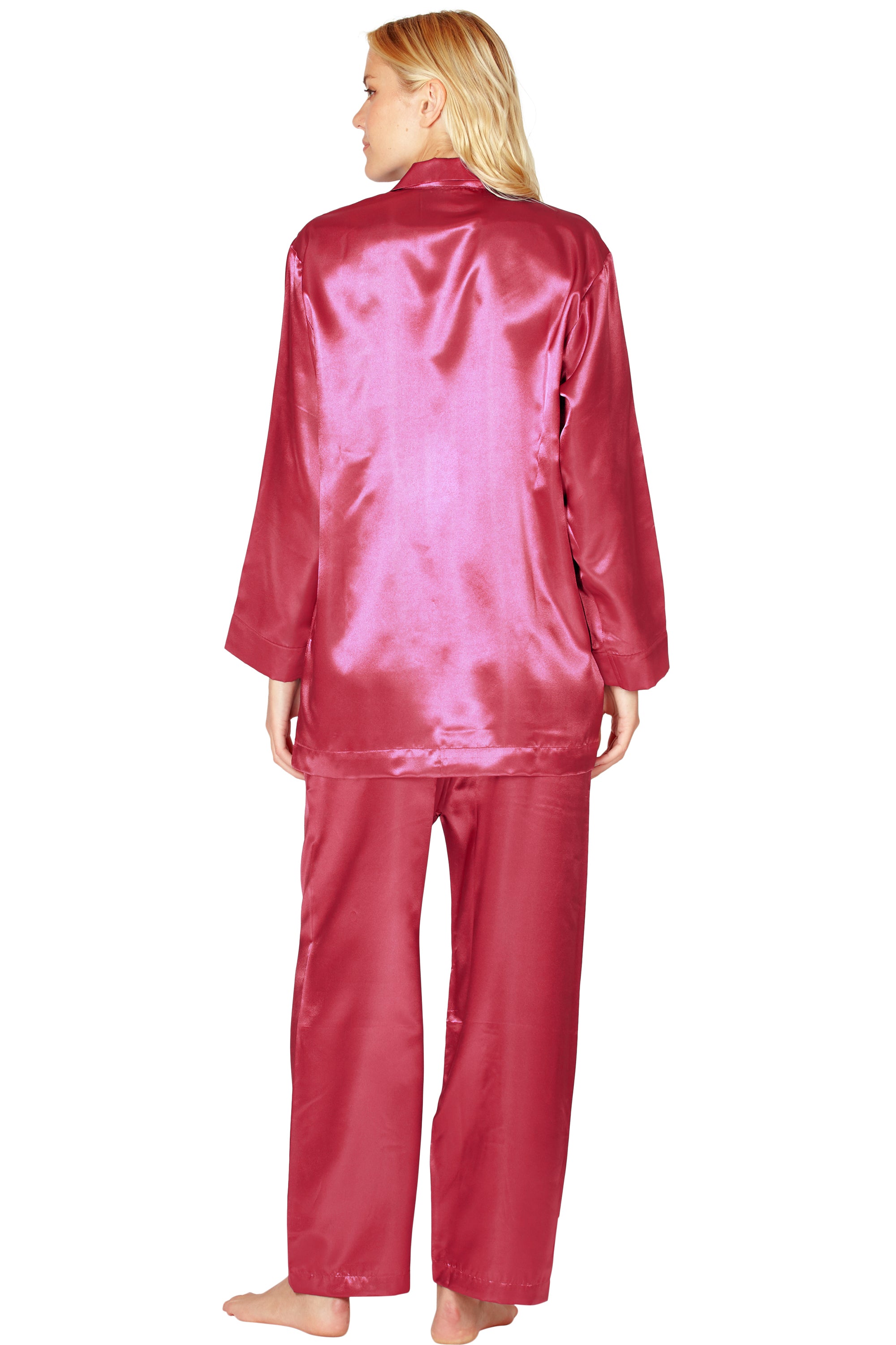 Intimo Womens Poly Charmeuse Pajama Set