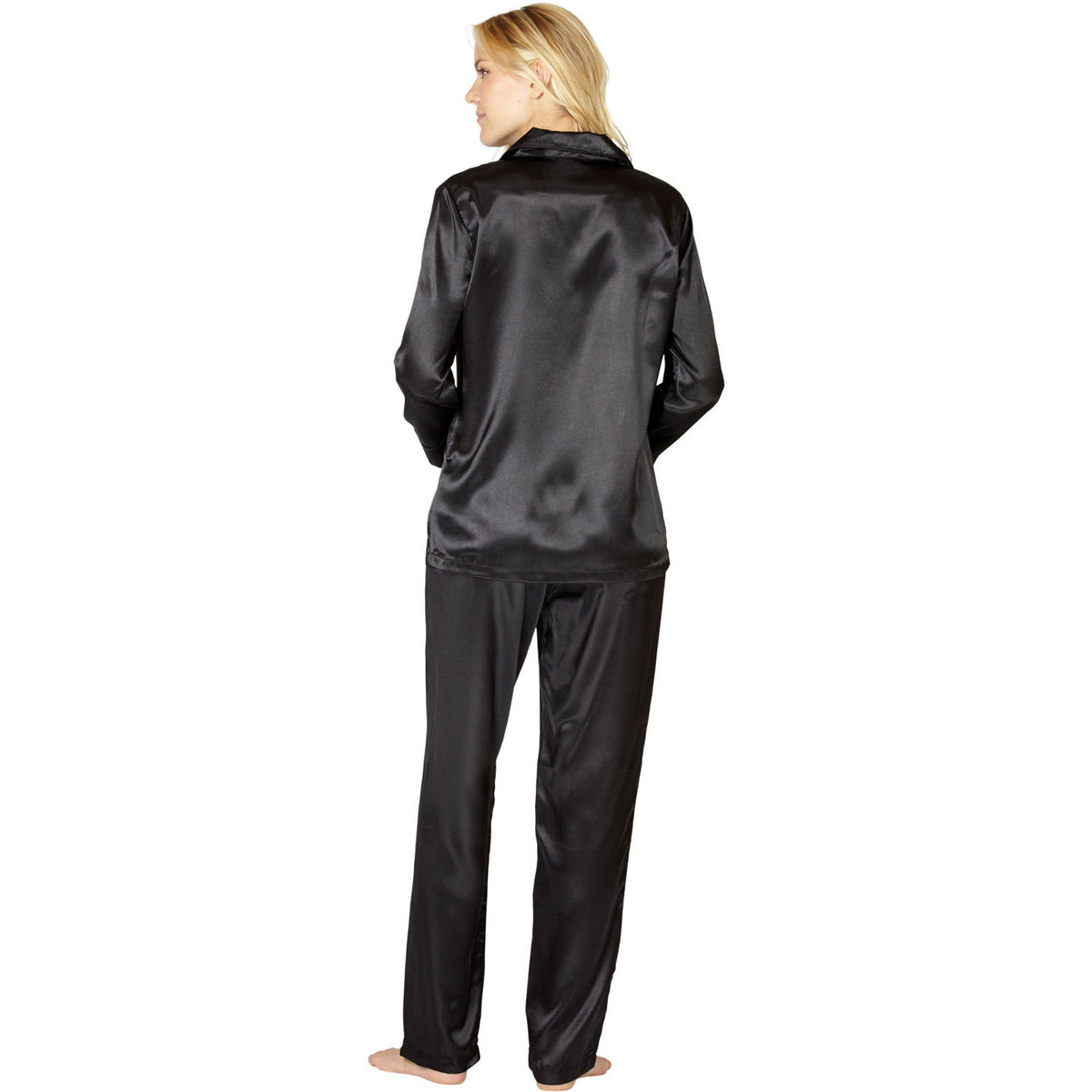 Intimo Womens Poly Charmeuse Pajama Set