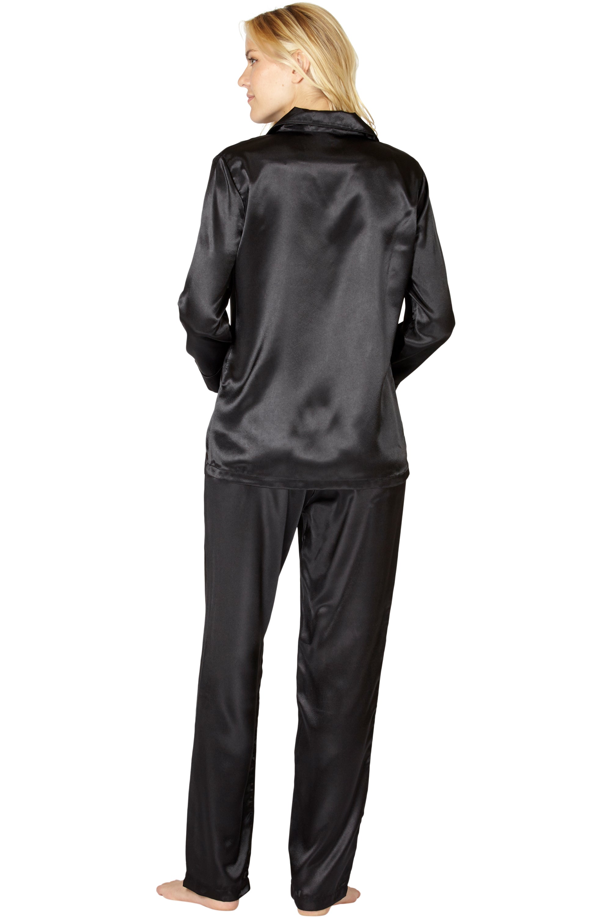 Intimo Womens Poly Charmeuse Pajama Set