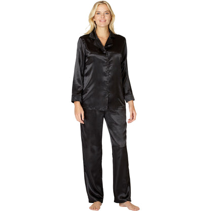 Intimo Womens Poly Charmeuse Pajama Set