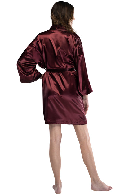 Intimo Womens Poly Charmeuse Robe
