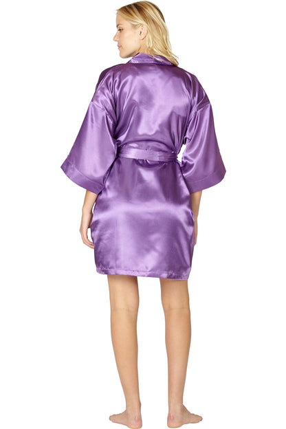 Intimo Womens Poly Charmeuse Robe