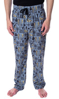 Lord of the Rings Men's Allover Pattern Adult Sleepwear Lounge Bottoms Pajama Pants
