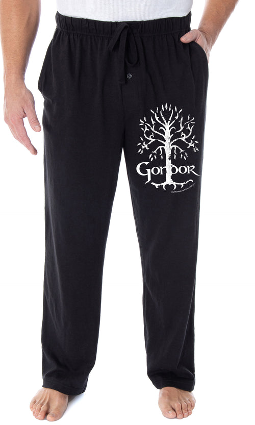 Lord Of The Rings Men's White Tree Of Gondor Lounge Bottoms Pajama Pants (3X-Large)