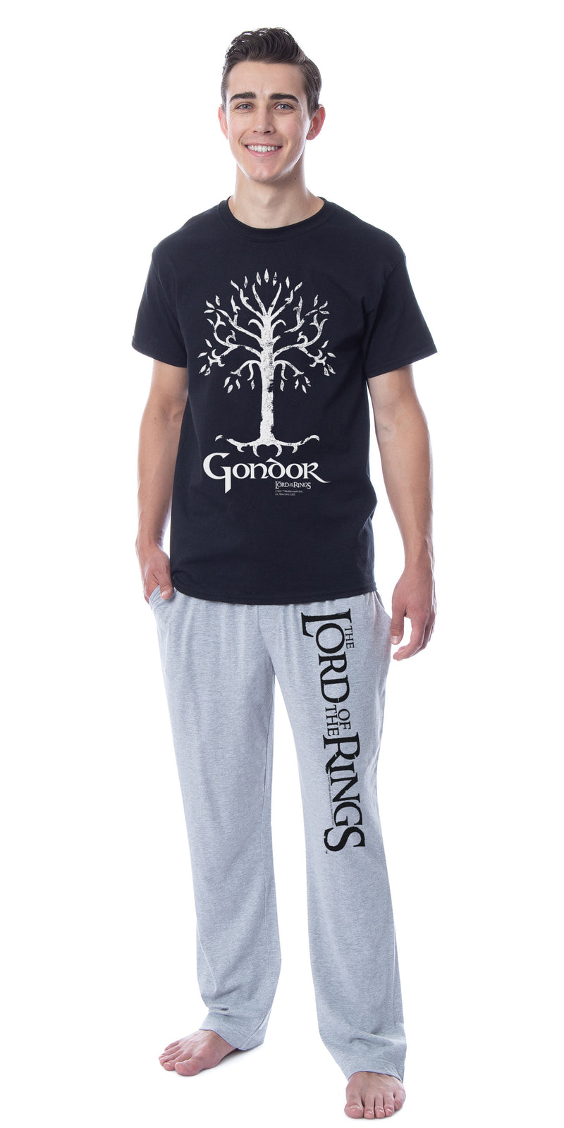 The Lord Of The Rings Mens' Movie Gondor White Tree Sleep Pajama Set