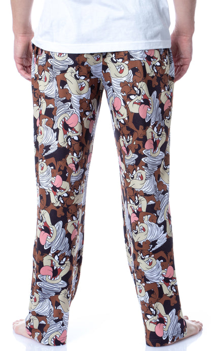 Looney Tunes Mens' Character Tasmanian Devil Taz Sleep Pajama Pants (XXXX-Large)