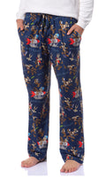 Looney Tunes Men's Wile E. Coyote Tossed Print Sleep Pajama Pants For Adults