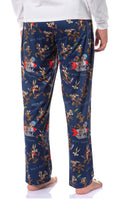 Looney Tunes Men's Wile E. Coyote Tossed Print Sleep Pajama Pants For Adults