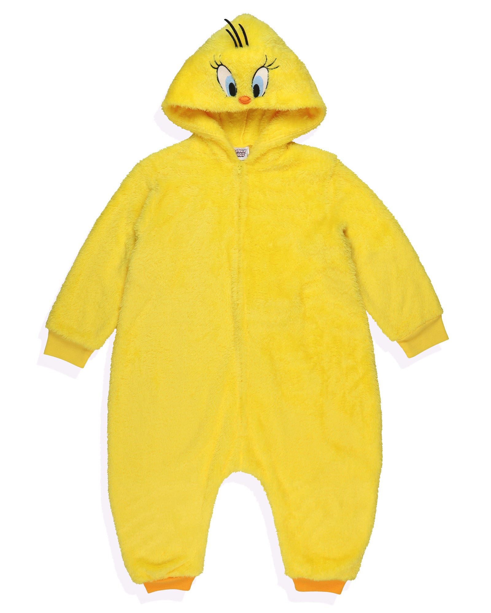 Looney Tunes Union Suit Toddler Tweety Bird Kigurumi Full Zip Pajamas (6)