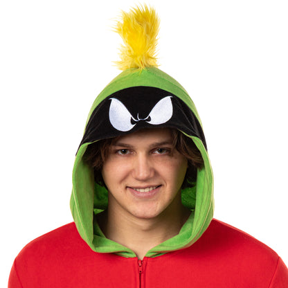Looney Tunes Men's Marvin the Martian Union Suit Costume Pajama (XXS/XS)