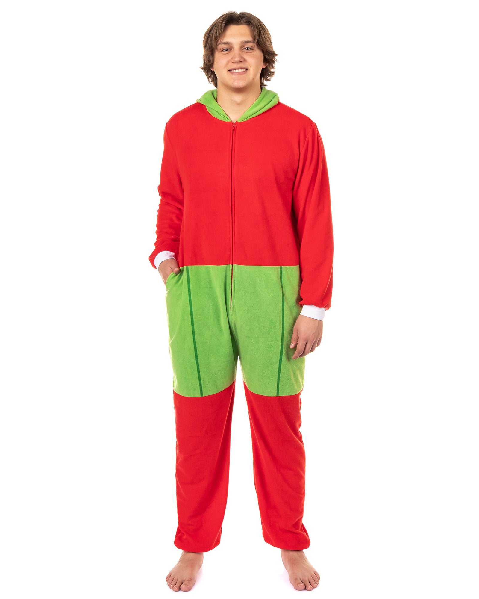 Looney Tunes Men's Marvin the Martian Union Suit Costume Pajama (L/XL)