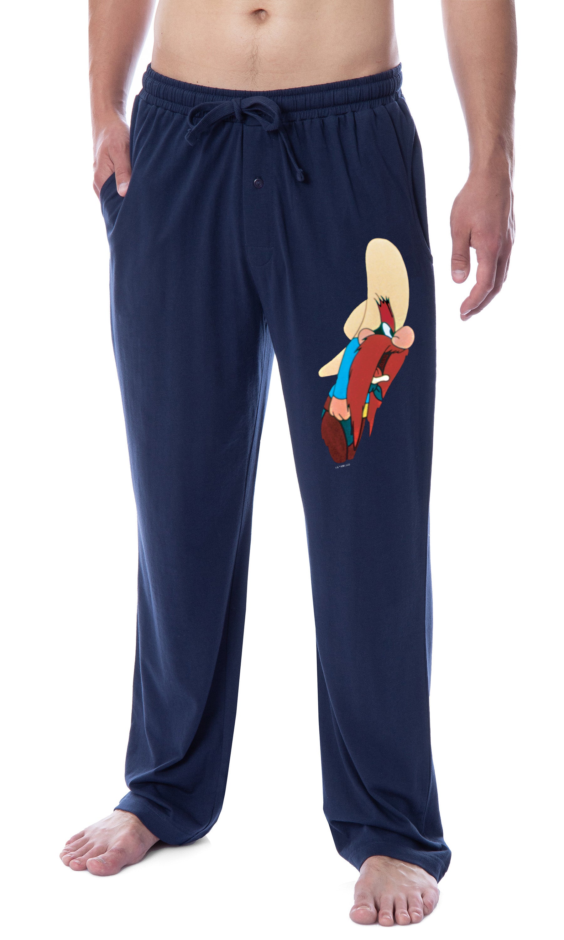 Looney Tunes Mens' Classic Yosemite Sam Character Sleep Pajama