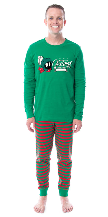 Looney Tunes Marvin the Martian Christmas Tight Fit Family Pajama Set