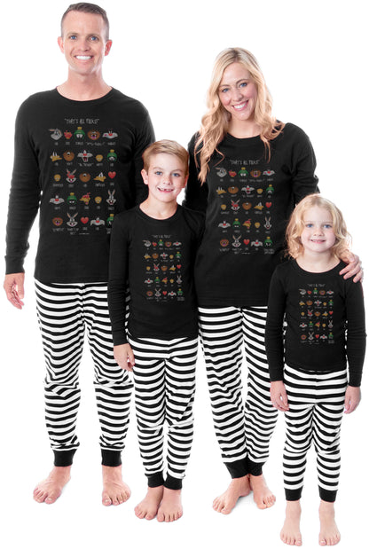 Looney Tunes Expressions Characters Tight Fit Family Pajama Set