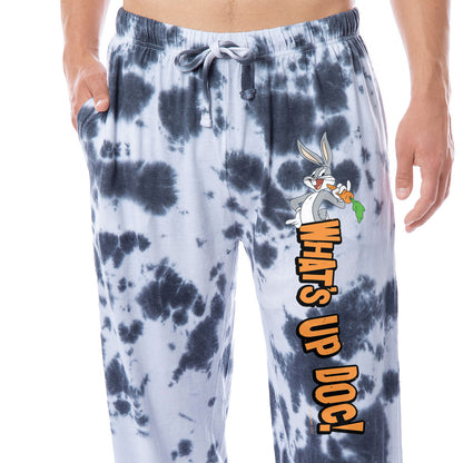 Looney Tunes Men's Bugs Bunny What's Up Doc Tie-Dye Pajama Pants For Adults