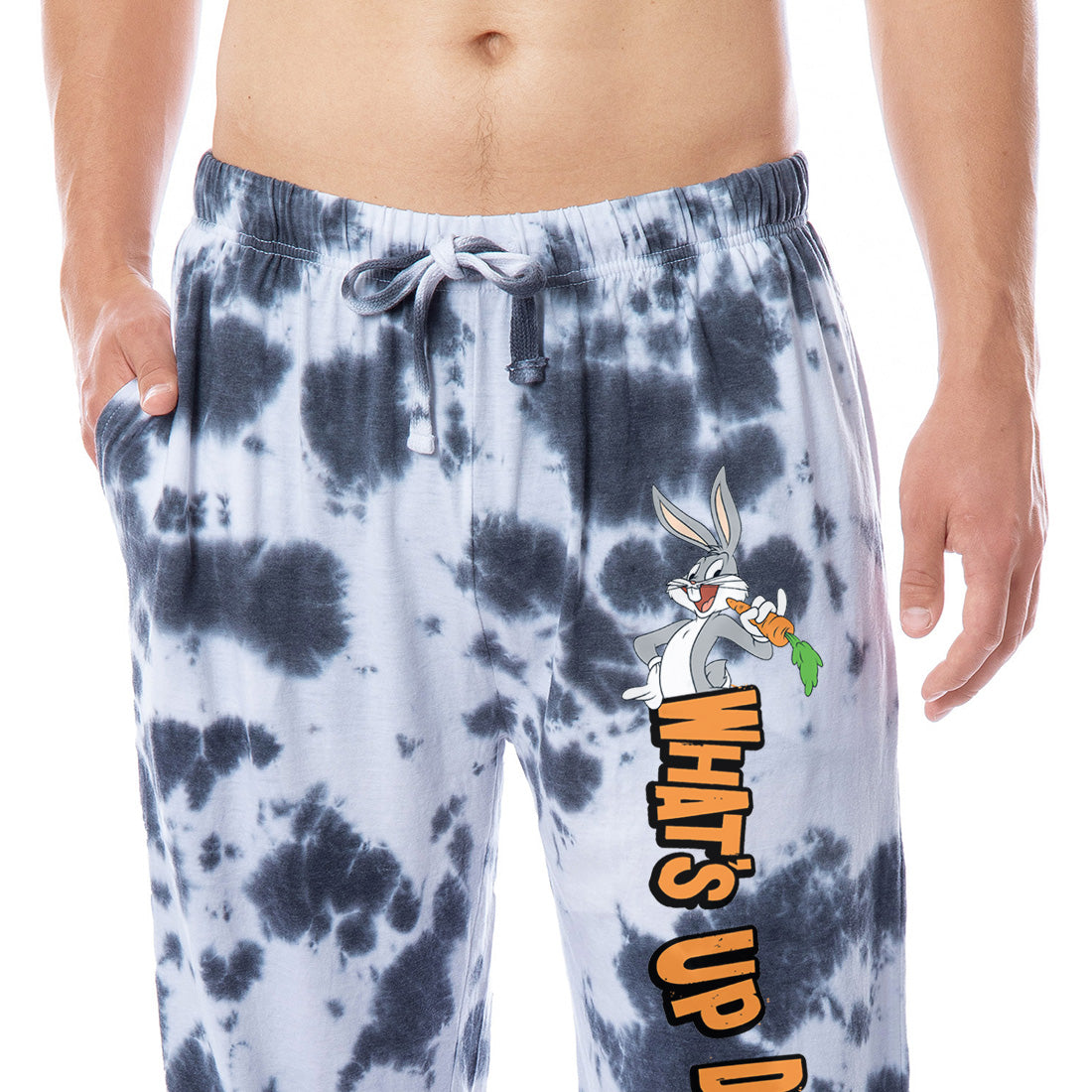 Looney Tunes Men's Bugs Bunny What's Up Doc Tie-Dye Pajama Pants For Adults