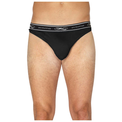 Intimo Mens Exposed Elastic Silk Thong Underwear