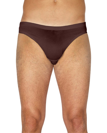 Intimo Mens Classic Silk Knit Low Rise Bikini Brief Underwear