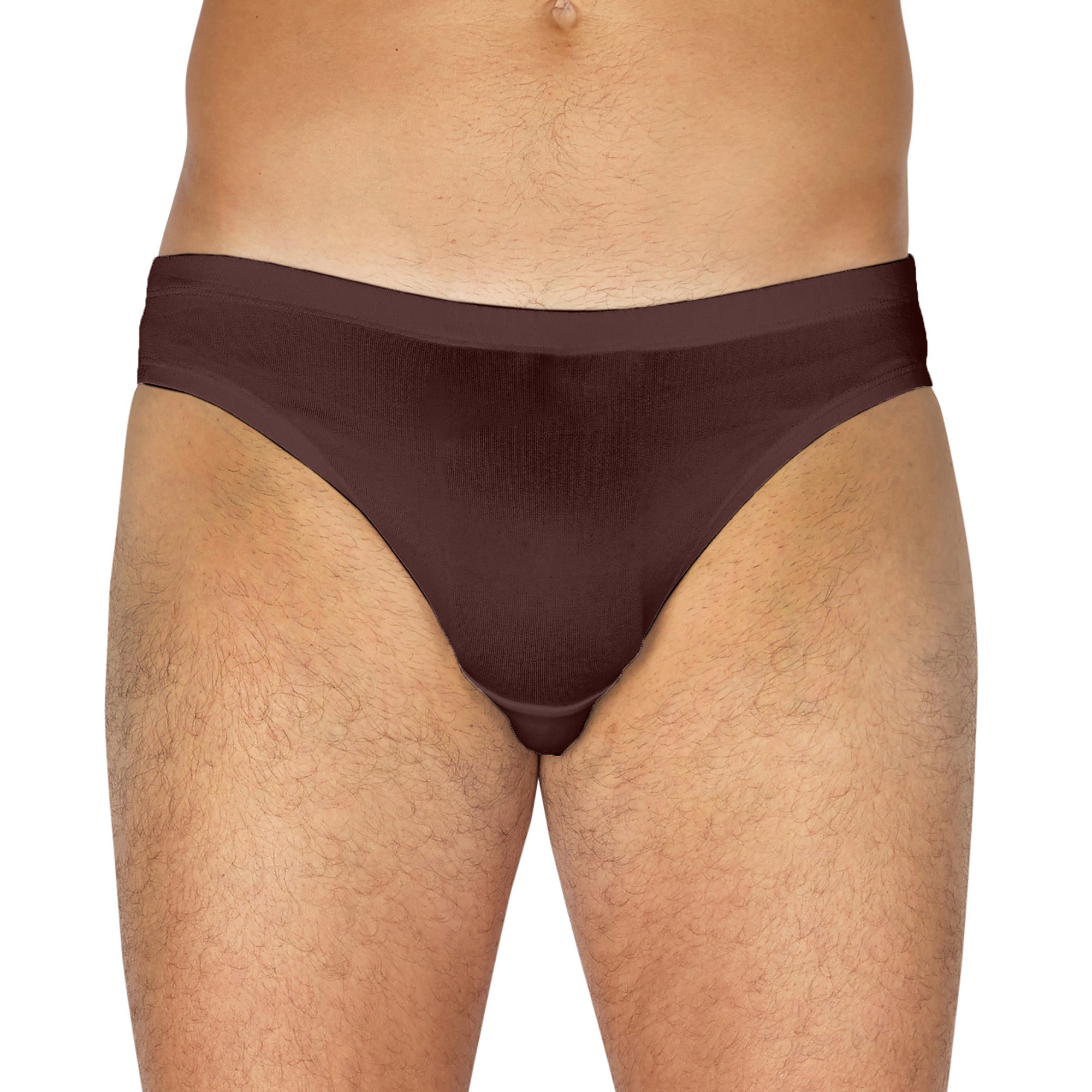 Intimo Mens Classic Silk Knit Low Rise Bikini Brief Underwear