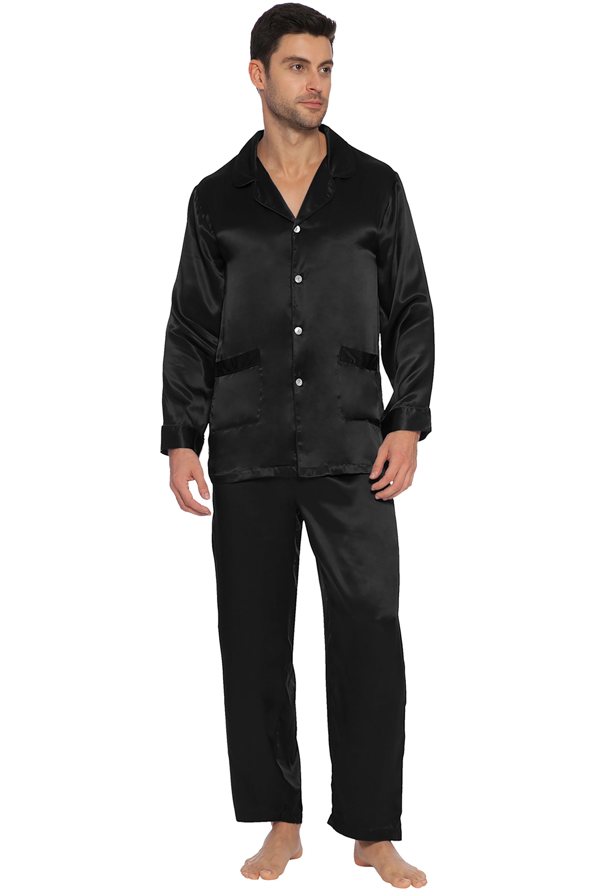 Intimo Mens Classic Silk Pajamas