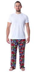 Marvel Mens' Avengers Unite Allover Character Loungewear Pajama Pants