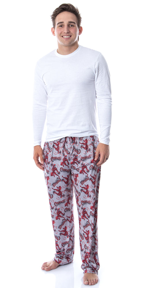 Marvel Mens' Carnage Character Symbiote Tossed Print Sleep Pajama Pants