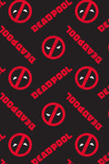 Marvel Mens' Deadpool Logo All Over Print Pajama Pants
