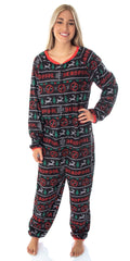 Marvel Men's Deadpool Costume Holiday Themed Union Suit Pajama Outfit