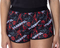 Marvel Women's Deadpool Racerback Tank and Shorts Loungewear Pajama Set
