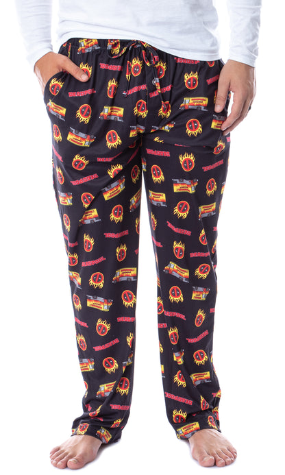 Marvel Mens' Deadpool Chimichangas Food Truck  Sleep Pajama Pants