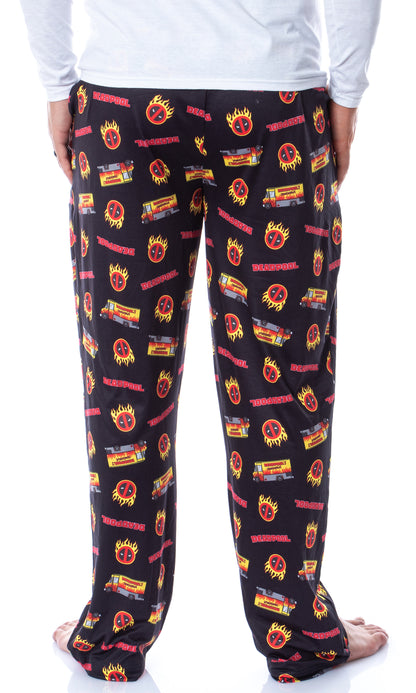 Marvel Mens' Deadpool Chimichangas Food Truck  Sleep Pajama Pants