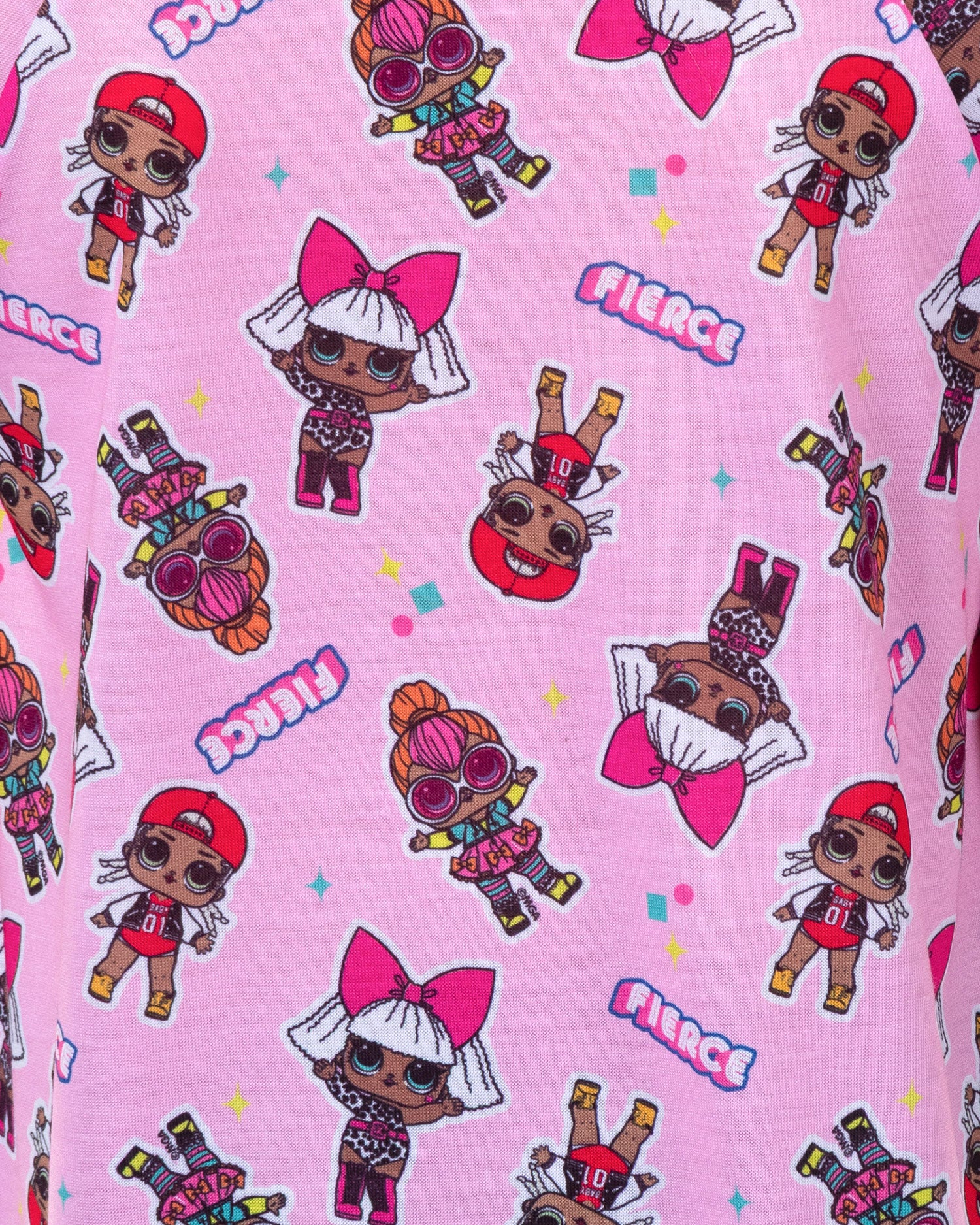 LOL Surprise Pajamas Girl's Diva Neon QT MC Swag Raglan Nightgown (18/20)