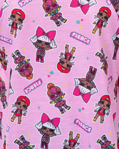 LOL Surprise Pajamas Girl's Diva Neon QT MC Swag Raglan Nightgown (18/20)