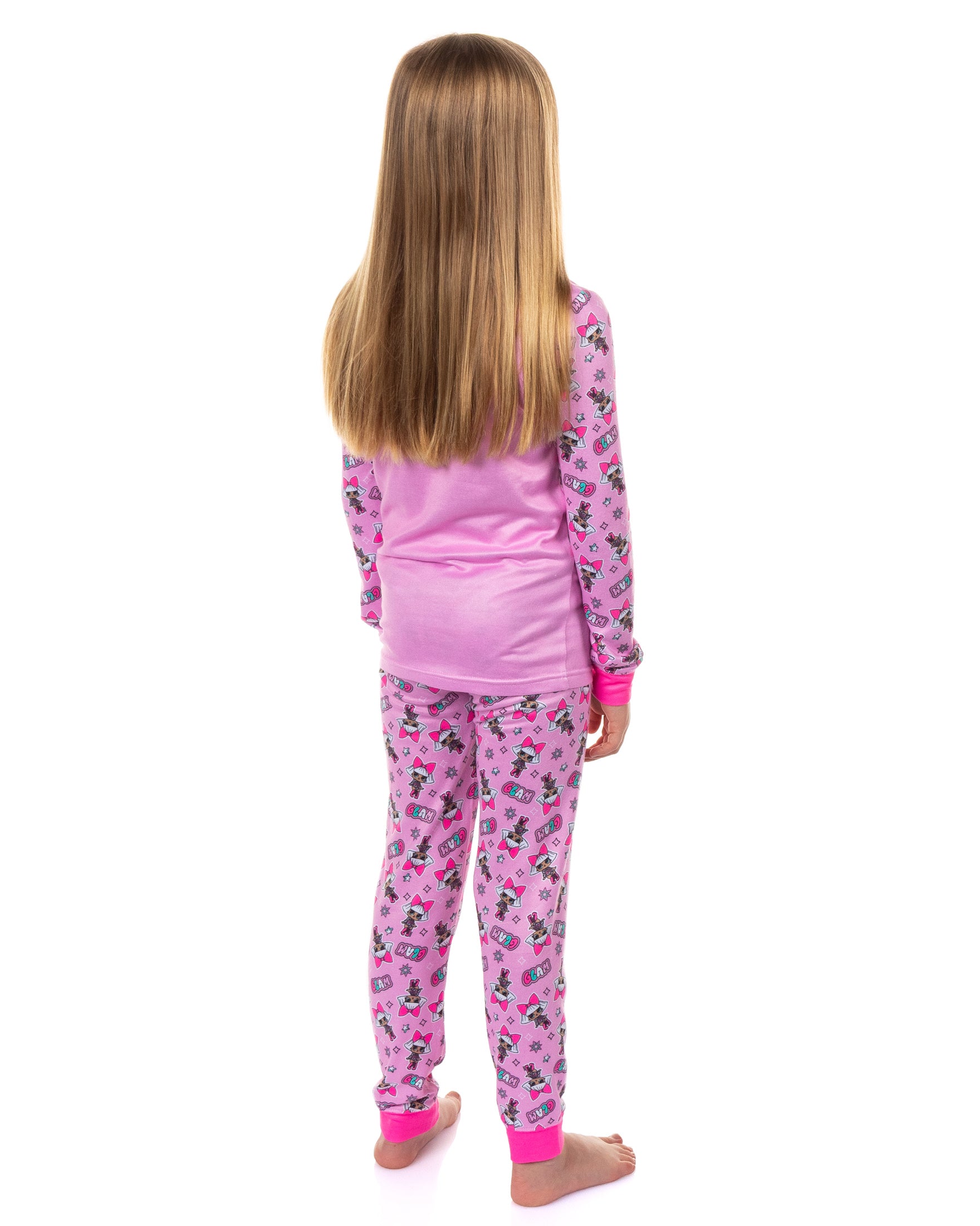 LOL Surprise Pajamas Girls' Diva Glam 4 Life Tight Fit Lounge Sleep Set