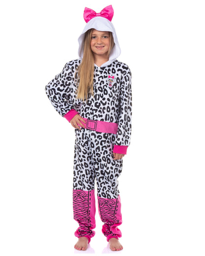 L.O.L. Surprise! Union Suit Girls' Diva Full Zip Lounge Hooded Pajamas (6/6X)