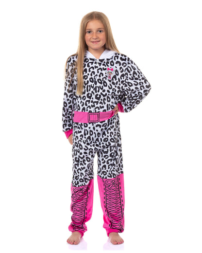 L.O.L. Surprise! Union Suit Girls' Diva Full Zip Lounge Hooded Pajamas (10/12)