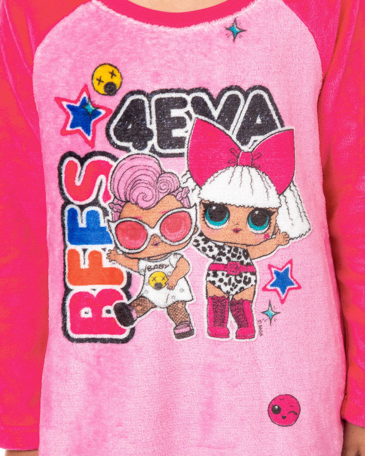 L.O.L. Surprise! Pajamas Girl's BFF'S 4Eva Fleece Raglan Nightgown