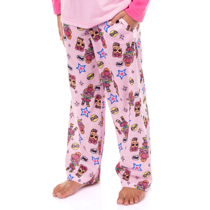 L.O.L. Surprise! Pajamas Girl's Adorbs Neon Q.T. Long Sleeve Sleep Set