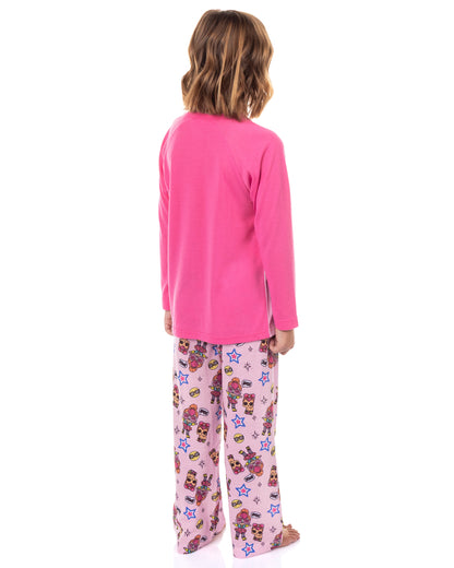 L.O.L. Surprise! Pajamas Girl's Adorbs Neon Q.T. Long Sleeve Sleep Set