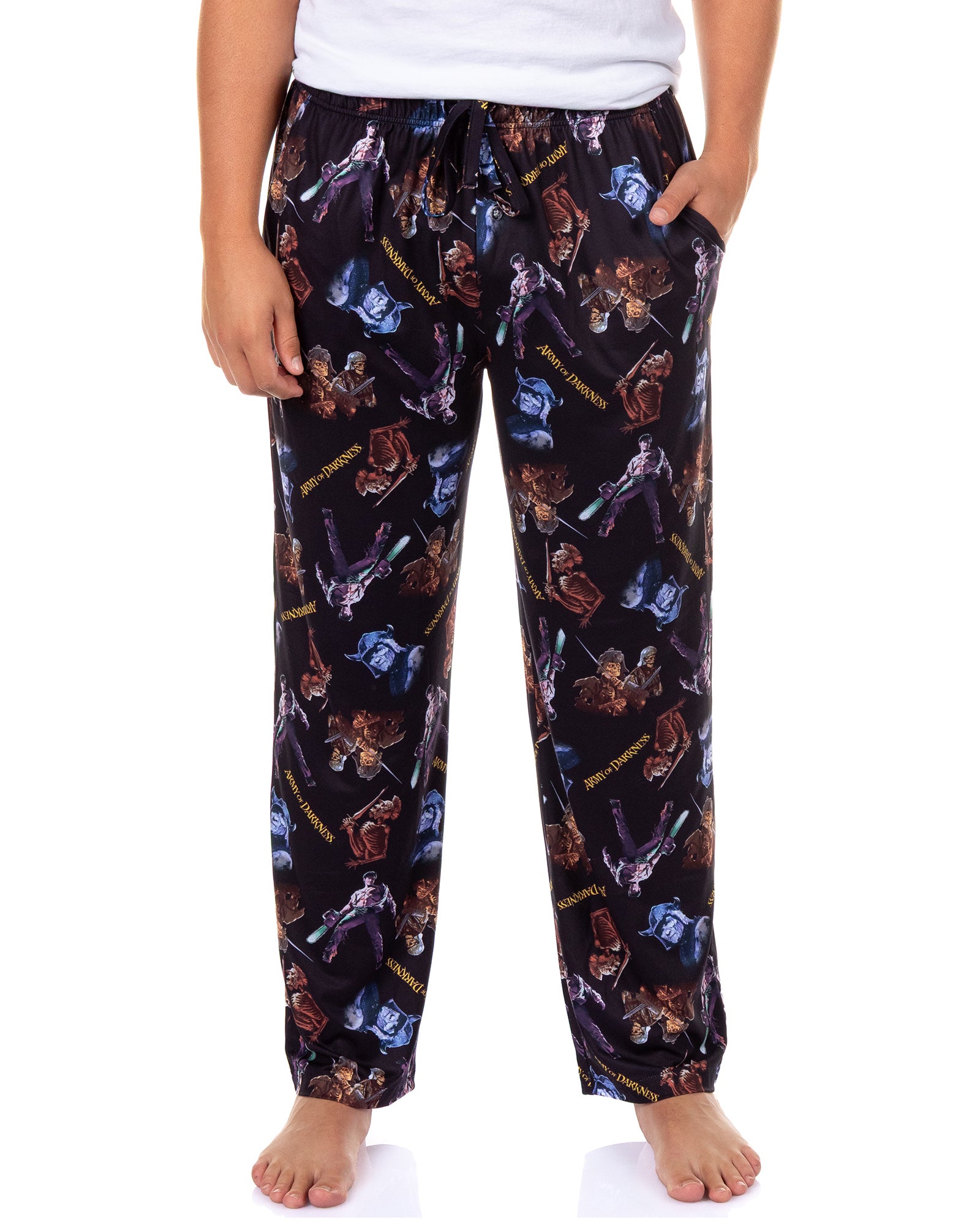 Army Of Darkness Pajamas Men's Skeleton Deadites Lounge Sleep PJ Pants