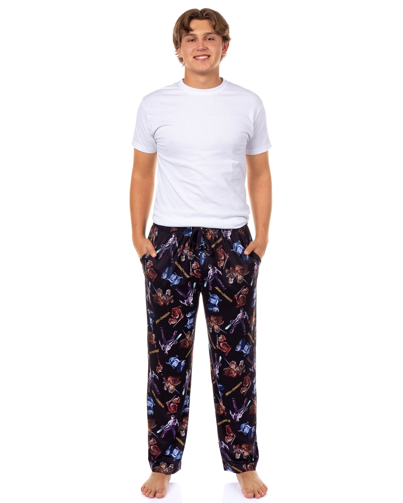 Army Of Darkness Pajamas Men's Skeleton Deadites Lounge Sleep PJ Pants