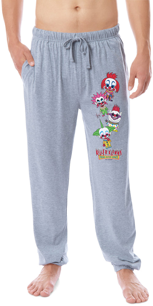 Killer Klowns from Outer Space Movie Mens' Chibi Sleep Jogger Pajama Pants For Adults