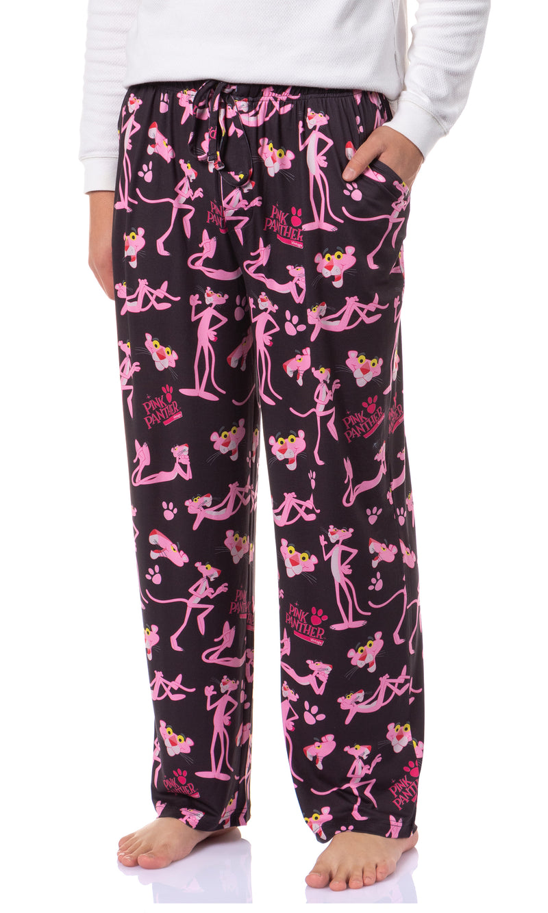 The Pink Panther Men's Poses Print Adult Sleep Lounge Pajama Pants