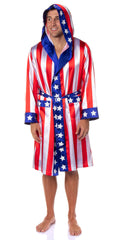 Rocky Balboa Men's Film Movie Satin Robe and Short Set