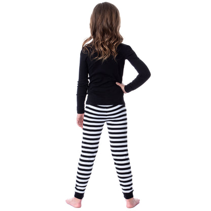 Wednesday Series The Addams Family I Cause Chaos 2 Piece Pajama Tight Fit Sleep Set