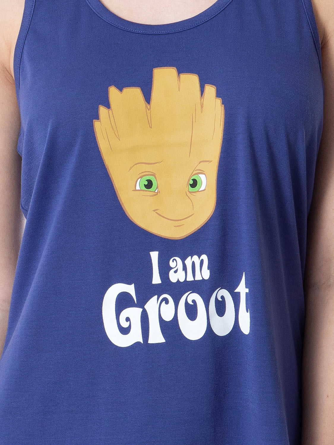 Marvel Womens' I Am Groot Guardians Of The Galaxy Pajama Set Short Tank Top